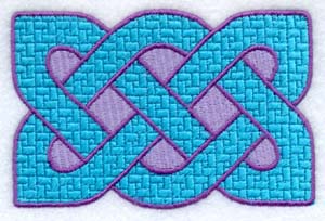 Machine embroidery Celtic knot 
