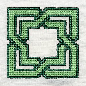 Celtic knot cross stitch pattern